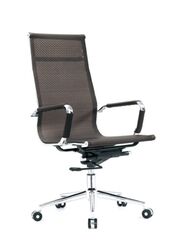 High Back Mesh Chair for Office and Home Use with Adjustable Height and Chrome Legs