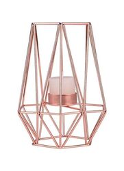 Elegant Metal Candle Holder - Stylish and Functional Home Decor Accent (Rose Gold)