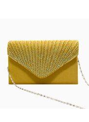 Elegant Solid Color Rhinestone Purse: Elevate Your Evening Look with Mini Crossbody Clutch Bags for Women