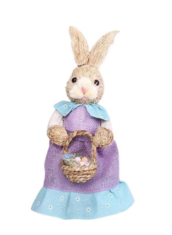 

Generic Cute Straw Rabbit Bunny Easter Decorations Holiday Home Garden Wedding Ornament Photo Props Crafts, Female