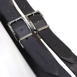 Men's calf leather belt made in Italy, A Versatile Accessory for Any Occasion, Blue, 125cm