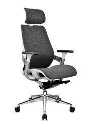 Executive Mesh Office Chair with White Frame, Comfortable for Long Time Use in Office, Home and Shops