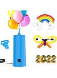 Electric Air Pump Balloon Inflators, Portable Balloon Arch Kit include Nozzle Balloon Knotter and Happy Birthday Balloon, Animal Balloon for Party Festival Decoration