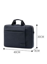 Classy Waterproof Laptop Backpack - 40X30X3 cm - Polyester & Oxford Material,Business and personal use, Black Color
