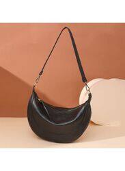 Stylish and Functional Leather Shoulder Bag For Women, Black