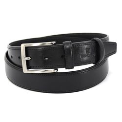 Upgrade your Acessory Game with a sleek Black Leather Belt, 120cm