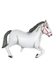 1 pc Birthday Party Balloons Large Size Horse Foil Balloon Adult & Kids Party Theme Decorations for Birthday, Anniversary, Baby Shower, White