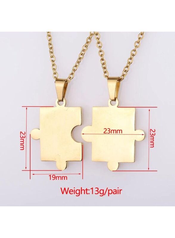 Unique Matching Puzzle Pieces Necklaces for Couples Set - Make a Statement with Your Accessories
