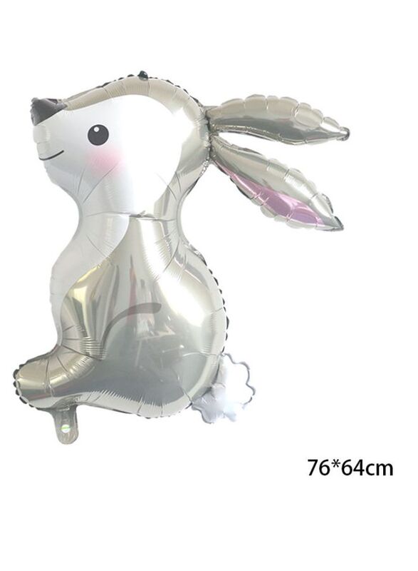 1 pc Birthday Party Balloons Large Size Rabbit Foil Balloon Adult & Kids Party Theme Decorations for Birthday, Anniversary, Baby Shower