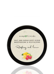 Body Scrub Raspberry with Lemon, Deep Cleansing and Regenerating Body Scrub for Sauna and Steam Bath - 50gm