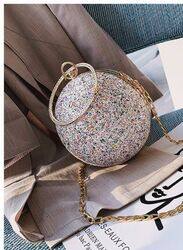 Opulent Crystal Clutches: Elevate Your Style with Round-Shaped Evening Bags and Mini Purses for Women