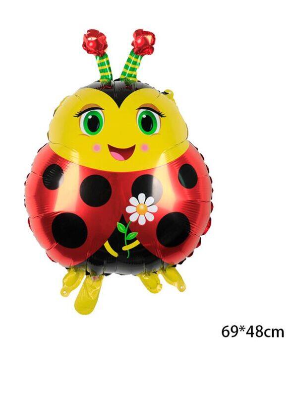 1 pc Birthday Party Balloons Large Size Lady Bug Foil Balloon Adult & Kids Party Theme Decorations for Birthday, Anniversary, Baby Shower