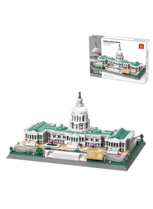 

Generic USA The Capitol Building Sets with 1074 Pieces Bricks Classic City Skyline DIY Model Kids Educational Toys and Birthday Gift