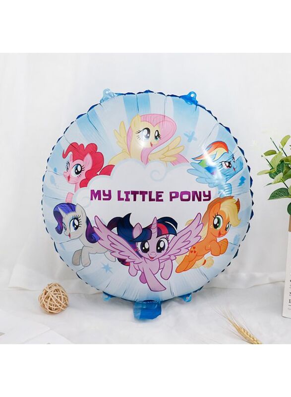 1 pc 18 Inch Birthday Party Balloons Large Size Little Pony Foil Balloon Adult & Kids Party Theme Decorations for Birthday, Anniversary, Baby Shower