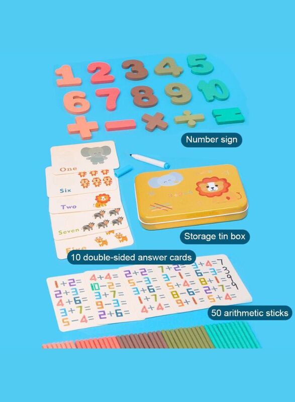 Educational Toys Reusable Math Learning Puzzle Cards for kids