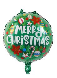 1 pc 18 Inch Christmas Party Balloons Large Size Merry Christmas Green Foil Balloon Adult & Kids Party Theme Decorations for Birthday, Anniversary, Baby Shower
