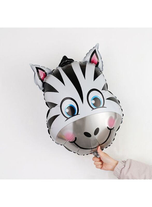 1 pc Birthday Party Balloons Large Size Zebra Foil Balloon Adult & Kids Party Theme Decorations for Birthday, Anniversary, Baby Shower