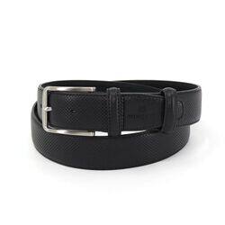 Classic and Timeless: Genuine Black Leather Cow Belt - A Versatile Accessory for Any Occasion, 120cm