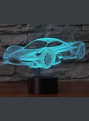 3D Sports Car Shape Night Light Touch Table Desk Optical Illusion Lamps 7 Color Changing Lights Home Decoration Xmas Birthday Gift