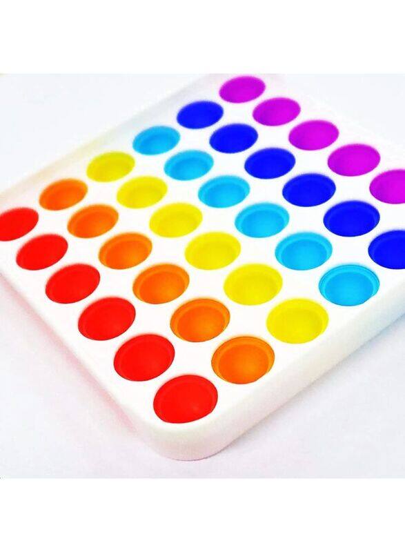 

Generic Rainbow Pop Fidget Toy Push Pop Bubble Fidget Sensory Toy for Kids and Adults Fidget Popper Stress Reliever Sensory Fidget Poppers