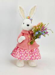 FATIO ECO Friendly Easter Bunny Figure Handmade Party and Easter Gift Decoration Home Decor Made with Cotton String (39 cm)