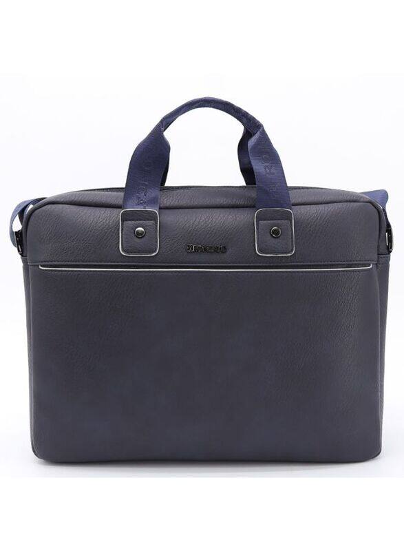 Make a Statement with this Blue Pure Leather Women's Handbag - The Perfect Blend of Style and Durability