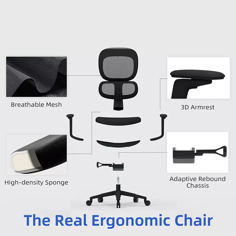 Luxury Swivel Mesh Staff Computer Furniture Executive Ergonomic Office Chairs