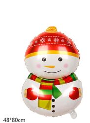 5pcs Christmas Foil Balloons include 1 x Santa Claus, 1 x Candy Cane, 1 x Reindeer, 1 x Snowman, 1 x Penguine Happy Holidays Giant Balloon Decoration Party Supplies
