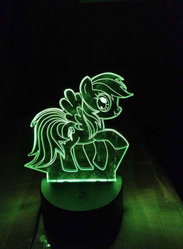 Multi-color Pony 3D LED Night Lamp, USB Desk Lamp, 16 Color with remote control Bedroom Table Lamp, Home Decor Light Gifts