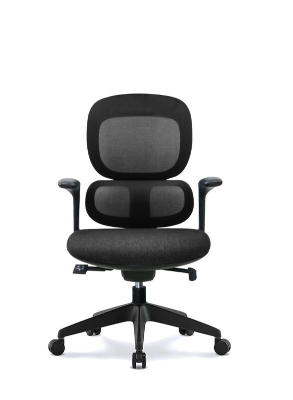 Modern Executive Ergonimic Office Chair with Sliding Seat, Without Headrest, Black Base for Office, Home and Shops, Black