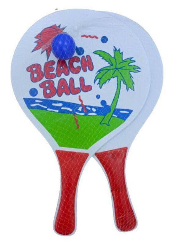 

Generic Double Sided Garden Beach Paddle Tennis & Catch Bat and Ball Velcro Set Game