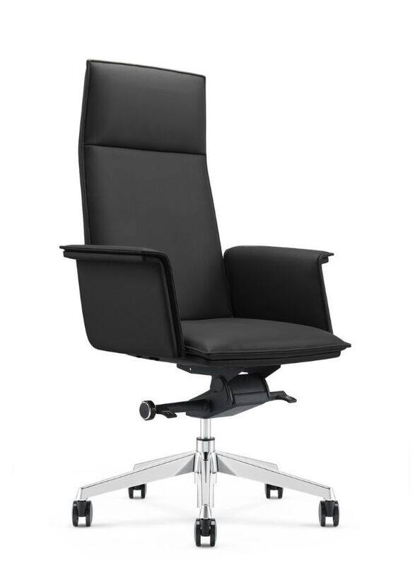 

Generic Modern Stylish Manager Leather Office Chair for Executives, Managers in Office, Home, Black