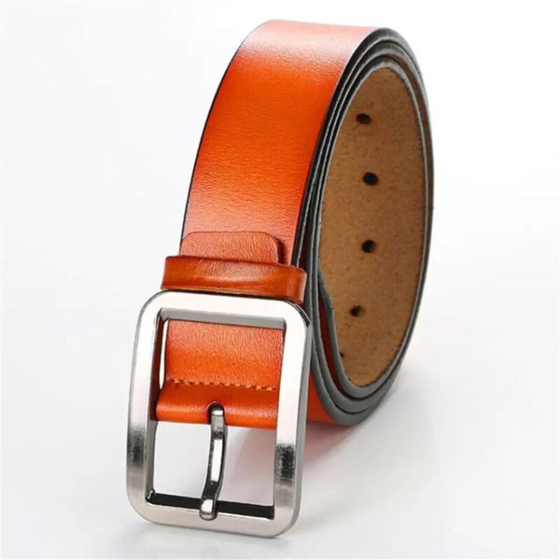 Add a Pop of Color to Your Style with the Brown Leather Belt for Men: 120cm x 3.7cm of Premium Quality