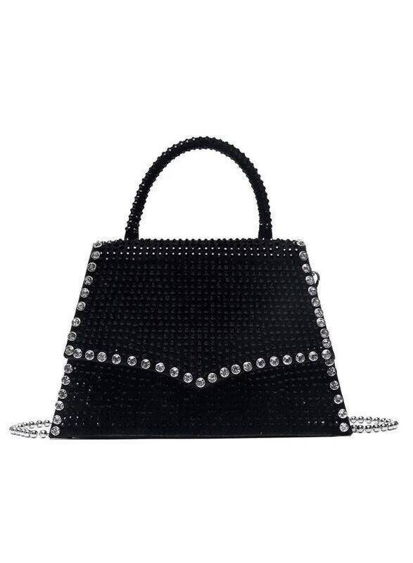 Trendy Rivet Handbag, crossbody bag and Luxury Diamond Purses for Stylish Women