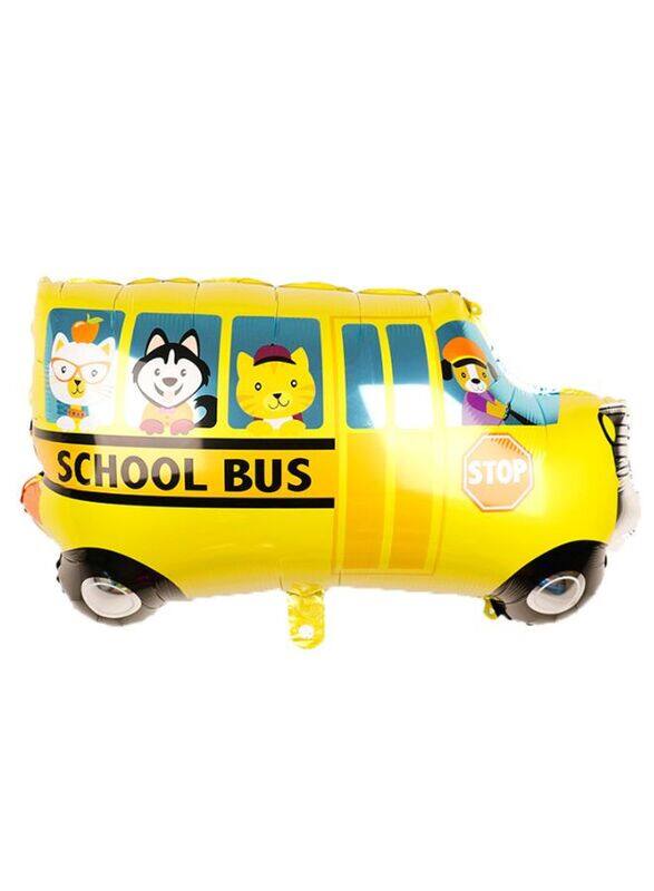 

Generic 1 pc Birthday Party Balloons Large Size School Bus Foil Balloon Adult & Kids Party Theme Decorations for Birthday, Anniversary, Baby Shower