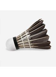 Whizz 6 PCS Feather Badminton Shuttle Goose Curving Feather Badminton Balls Sports Training Badminton Balls for Indoor Outdoor Sports, Black