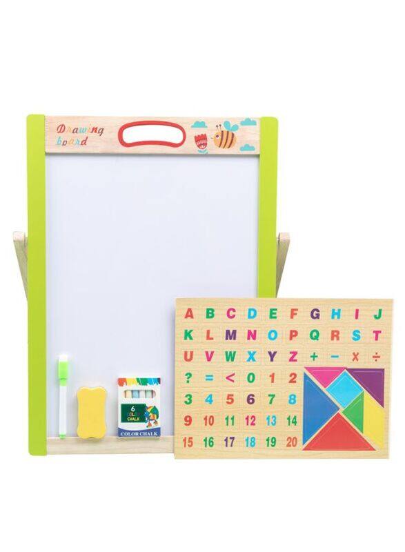 High Quality Educational Toys Kids Magnetic Drawing Wooden Double Side Blackboard For Children Drawing