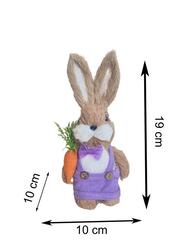 Fatio Easter Bunny Simulation Straw Rabbits Ornament Crafts Decoration for Yard Sign Garden, Living Room, Bedroom (19cm)