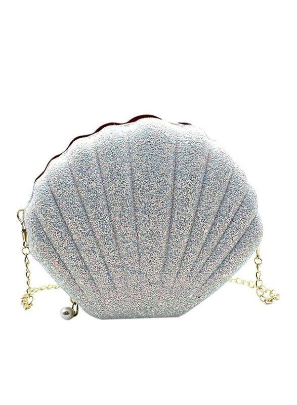 Captivating Shell-Shaped Women's Clutch ,Vintage Glitter Evening Bags for Unforgettable Party Elegance