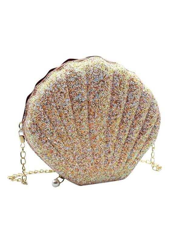 Captivating Shell-Shaped Women's Clutch ,Vintage Glitter Evening Bags for Unforgettable Party Elegance