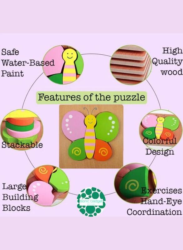 Wooden Puzzles for Kids Boys and Girls Pets Set Pack of 4