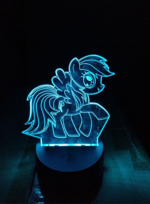 Multi-color Pony 3D LED Night Lamp, USB Desk Lamp, 16 Color with remote control Bedroom Table Lamp, Home Decor Light Gifts