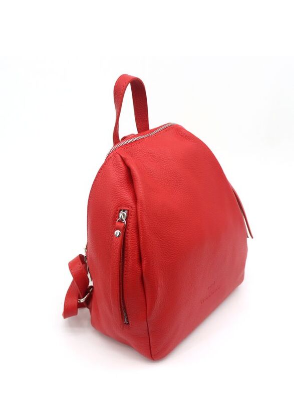 Gai Mattiolo Genuine Leather Bag - Size 38x32x14 - Red Color