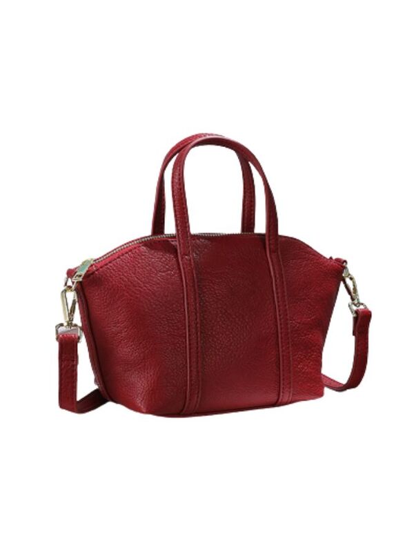 Sleek Red Leather Purse for Women - A Timeless and Versatile Accessory for Any Occasion