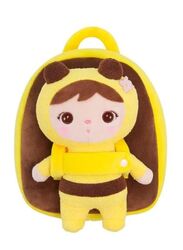 Doll Backpack Plush Toys for Kids Cute Stuffed Animals for Child Kindergarten School Shoulder Bag(Bee)