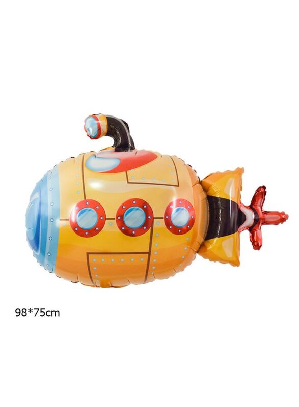 1 pc Birthday Party Balloons Large Size Submarine Foil Balloon Adult & Kids Party Theme Decorations for Birthday, Anniversary, Baby Shower