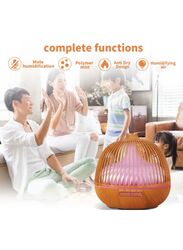 Essential Oil Diffuser 500ml Aromatherapy aroma diffuser ultrasonic humidifier with 7 color LED & remote control, Timer, Waterless Auto-Off, Beige