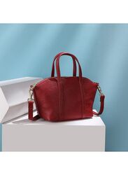 Sleek Red Leather Purse for Women - A Timeless and Versatile Accessory for Any Occasion