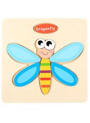 Wooden Puzzles for Kids Boys and Girls Animals Set Dragon fly