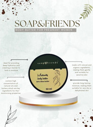 Soap&Friends Melon 80% Shea Butter Moisturizer for Pregnant Women with Avocado Oil - 50 ml